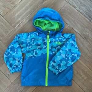 The North Face Blue and Green Kids' Windwall Jacket